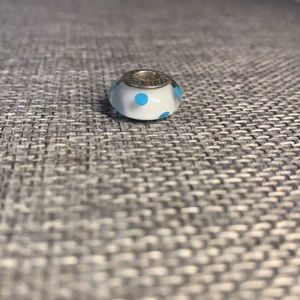 Pandora blue polka dot charm
